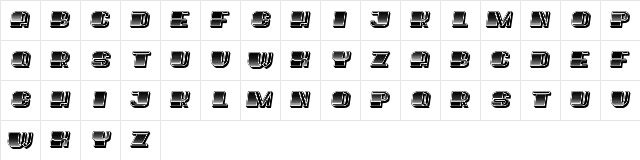 Puppet Italic  glyph index