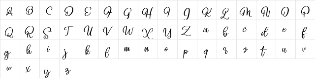 Beligo cary FREE Regular  glyph index