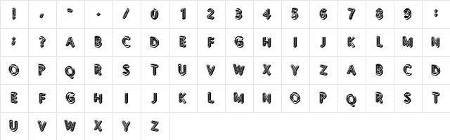 Worship Regular  glyph index
