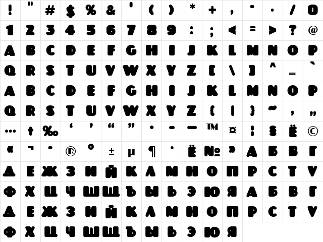 a_JasperTitulRndNord Regular  glyph index