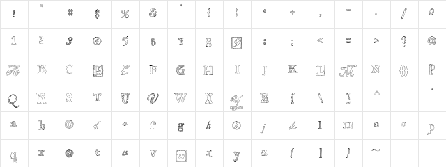 LDJ Moments in Time Regular  glyph index