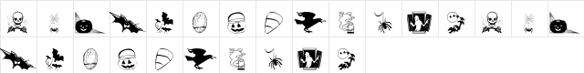 KR Bootown Regular  glyph index