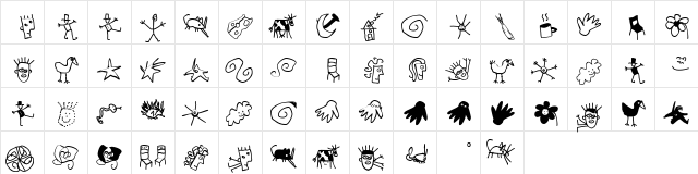 KarlasStrokemen Regular  glyph index