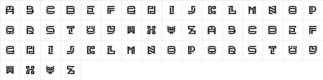 Museum Book Regular  glyph index