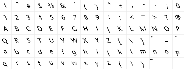 Four Sticks 6 Regular  glyph index