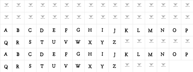 No talking please Regular  glyph index