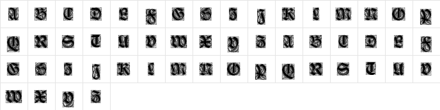 Ehmcke-Schwabacher Initialen Regular  glyph index