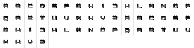 Cronica Gradient Regular  glyph index