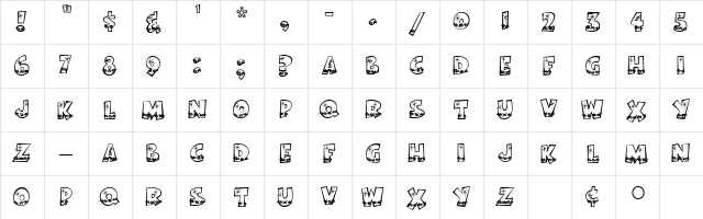 BodieMF Holly  glyph index