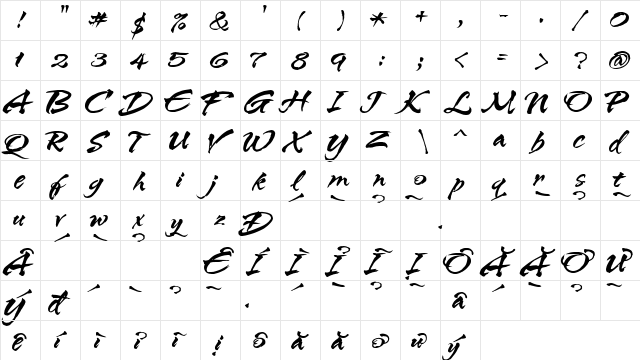 HL Netbutlong Regular  glyph index