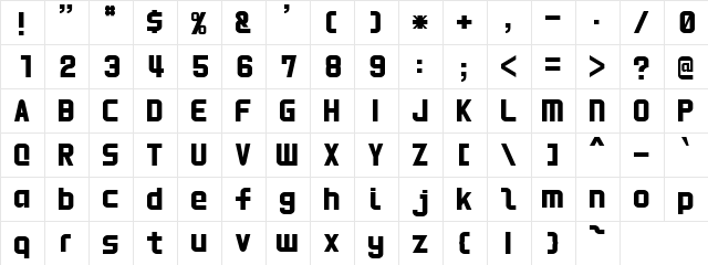 HNkani Medium  glyph index