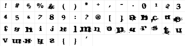 Guilty (r)ecife  glyph index