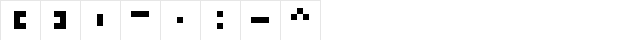 Pixel rocks Regular  glyph index