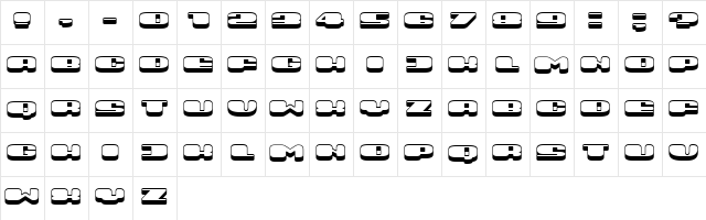 Comeback Regular  glyph index
