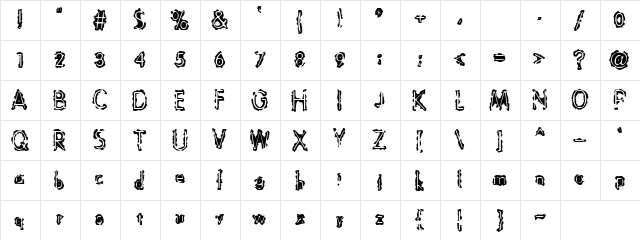 Chimpanzee Regular  glyph index