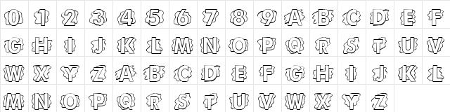 LMS Scrap Paper Regular  glyph index