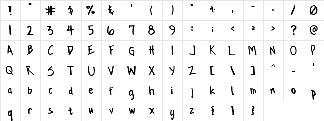 Conformity Normal  glyph index