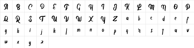 Birced FREE Regular  glyph index