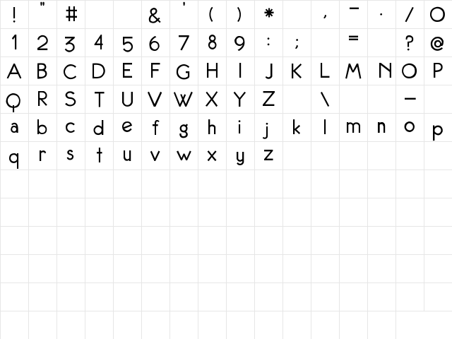 2Peas Tubby 2Peas Tubby  glyph index