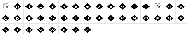 AlphaShapes diamonds 2 Normal  glyph index