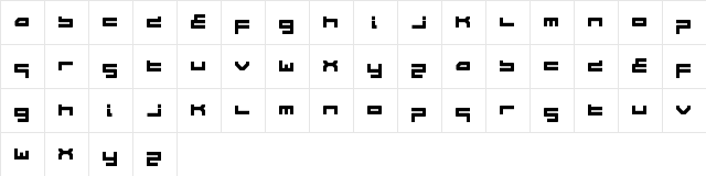 Wipeout HD Regular  glyph index