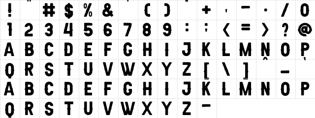 Aldivaro Rounded Demo Rounded  glyph index