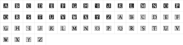 Anabel Regular  glyph index