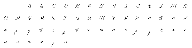 Genttalla Regular  glyph index