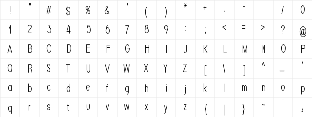 Nest normal  glyph index