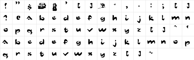 Dust Mites Normal  glyph index