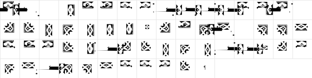 Borders Santa Fe  glyph index