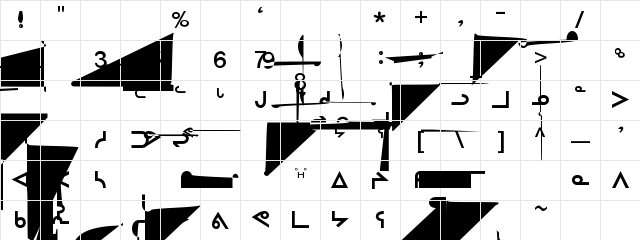 Inuktitut-Sri Regular  glyph index