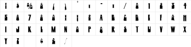 Woogie Display Outline Caps SSi Regular  glyph index