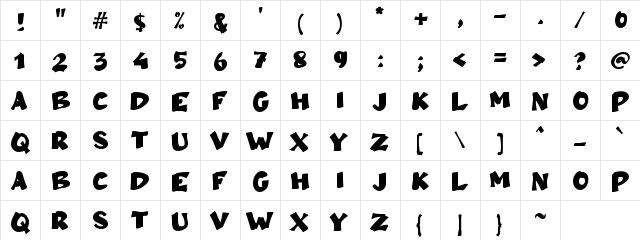 a Ampun Bang Regular  glyph index