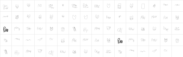 Mew Too CatDings Regular  glyph index