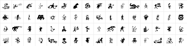 ZeitGuysOne Regular  glyph index