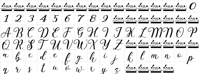 Pharosi Personal Use Only Regular  glyph index