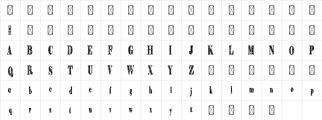 Hapyster Demo  glyph index
