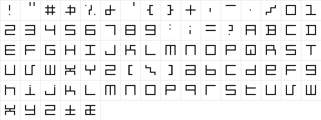 Item Light  glyph index