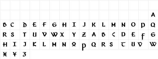 Vafthrudnir Demo Regular  glyph index
