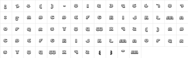 Fgroove Eighty  glyph index