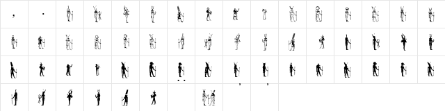 VisitTheNil Regular  glyph index