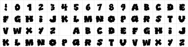 Shoplifters unite Regular  glyph index