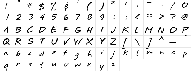 Srudu Regular  glyph index