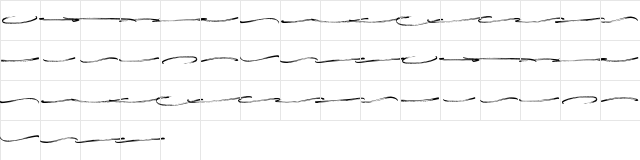 Hillstone swash Demo FPU Regular  glyph index