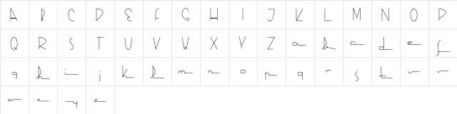 Kasparosky Regular  glyph index