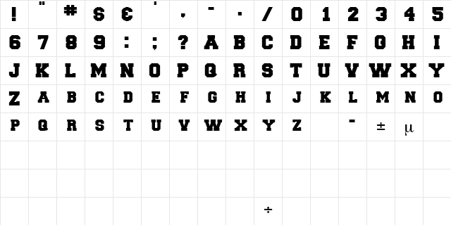 LetterSweaterDisplaySCapsSSK Bold  glyph index