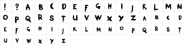 Kerberos Fang Regular  glyph index