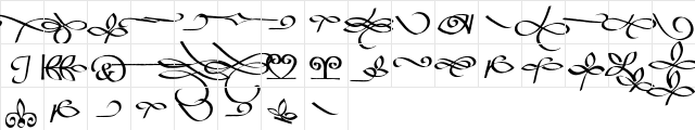 BibleScriptEF Regular  glyph index