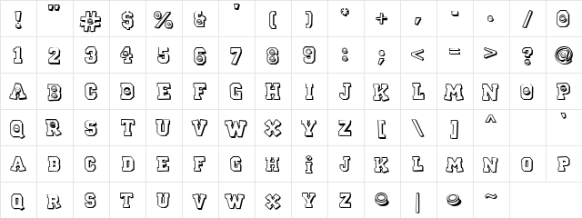 CK Sports Hockey Regular  glyph index